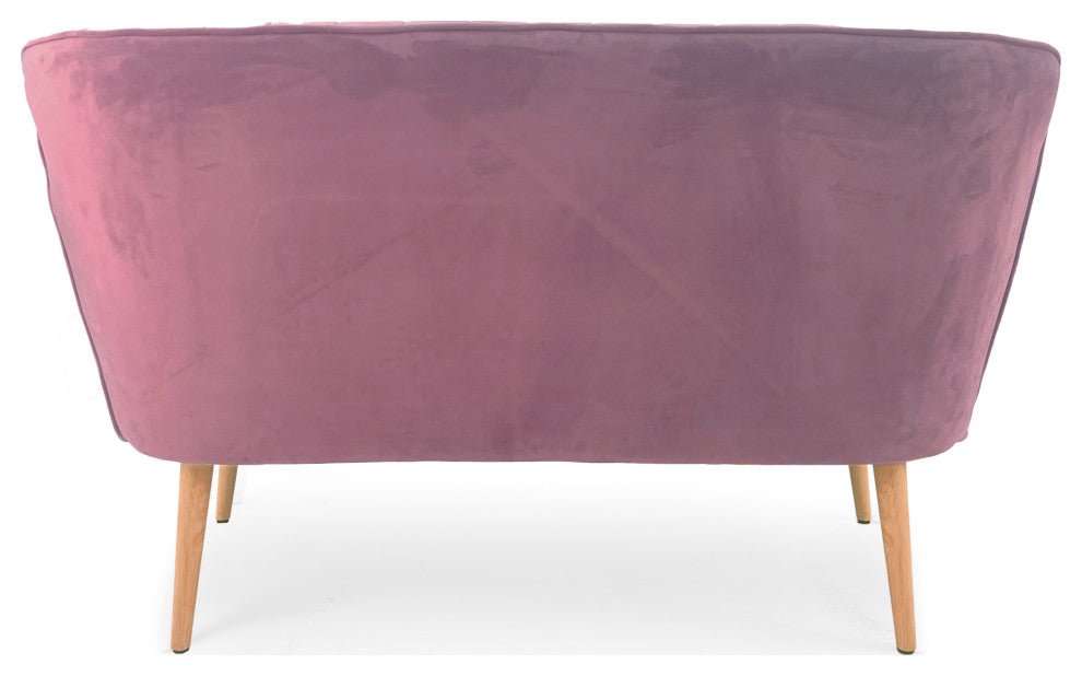 Pink Velvet Bench