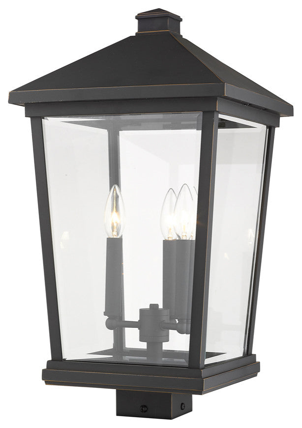 Beacon 3 Light Outdoor Post Mount Fixture (Sqr. Base - not incl.)