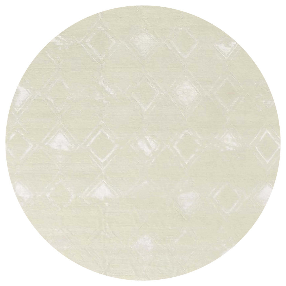 Ahgly Company Indoor Round Mid-Century Modern Area Rugs, 7' Round