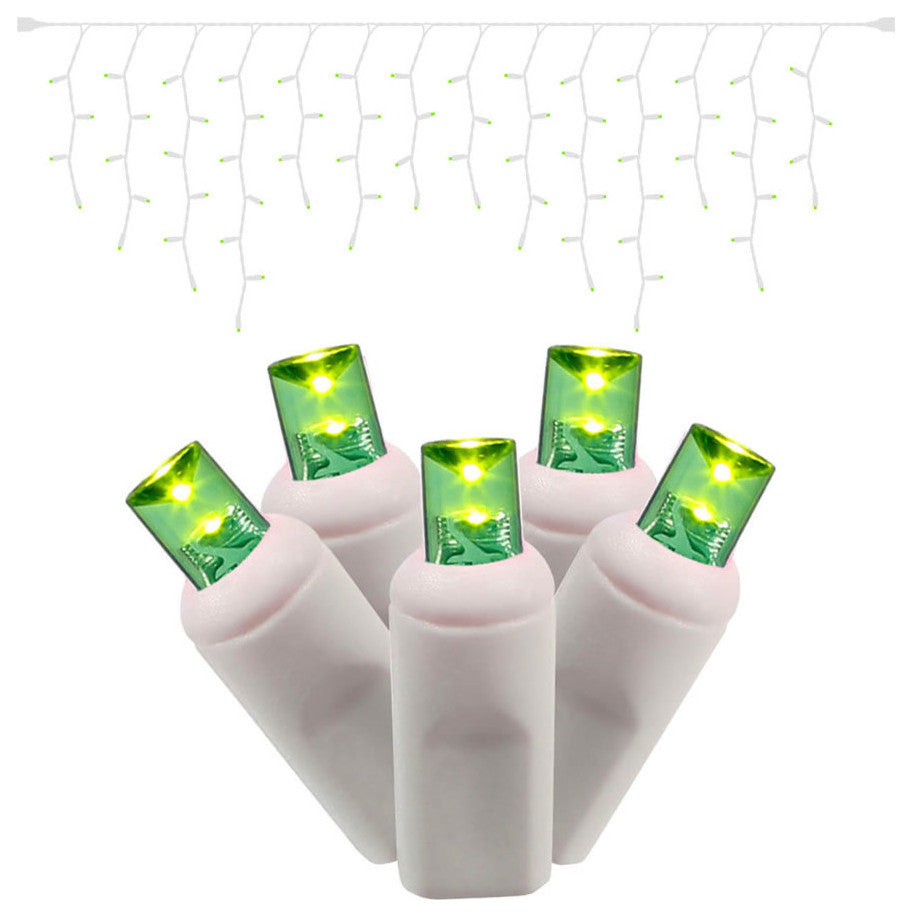 Vickerman X6W3333 70 Lime Wide Angle Led, 9'' Christmas Single Mold Light Strand