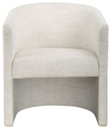 Uttermost Encompass White Fabric Dining Chair