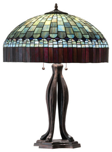Meyda Lighting 229128 30" High Tiffany Candice Table Lamp