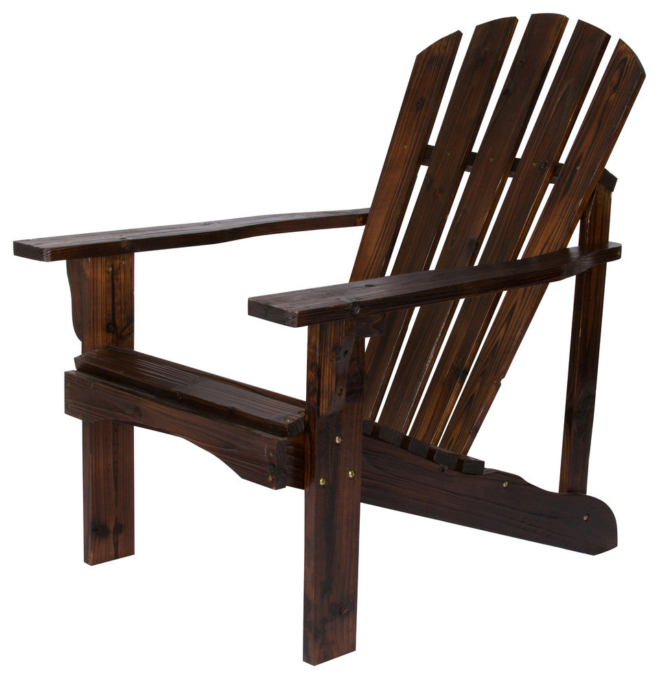 Rockport Adirondack Chair, Burnt Brown