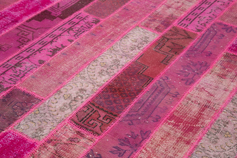 Rug N Carpet - Handmade Anatolian 6' 9" x 10' 0" Antique Patchwork Area Rug