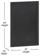 Canterbury Wall Mount Magnetic Chalkboard Sign Set-11" x 17", Black, 11" X 17"