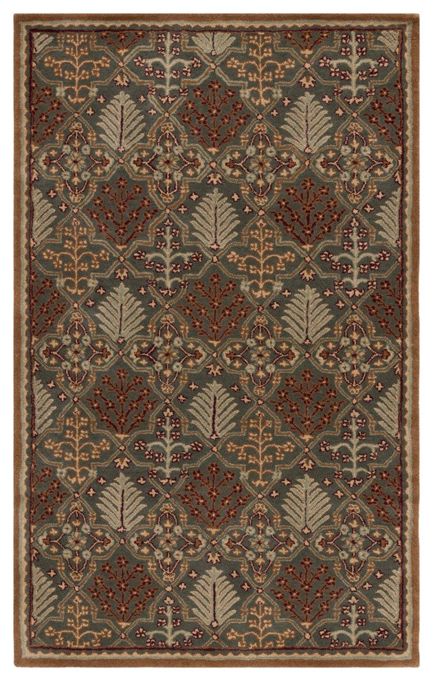 Safavieh Antiquities At613A Rug, Light Blue/Gold, 4'0" X 6'0"