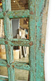 Consigned Old Turquoise Raja Door Mirror