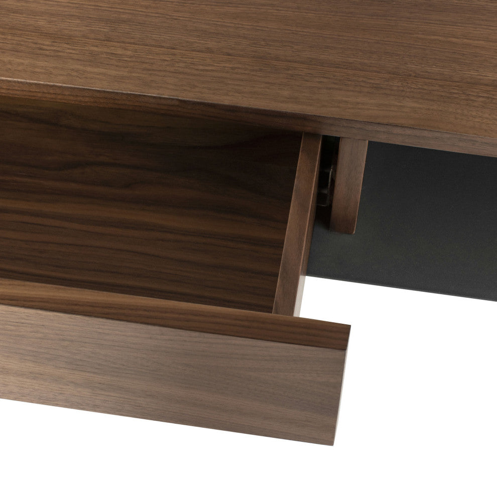 Noori Walnut Wood Desk