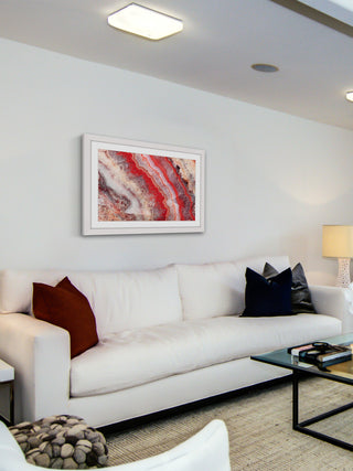 "Red Rhodochrosite" Framed Art Print