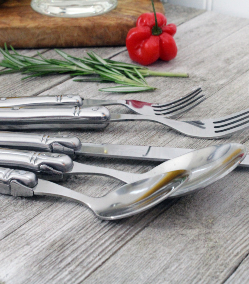 Laguiole 20-Piece Stainless Steel Flatware Set, Service for 4 By French Home