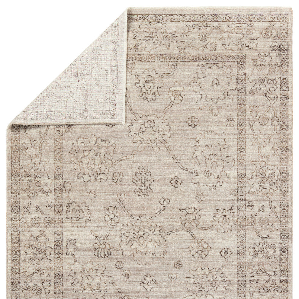 Vibe by Jaipur Living Camille Floral Gray/ Brown Area Rug 8'X10'