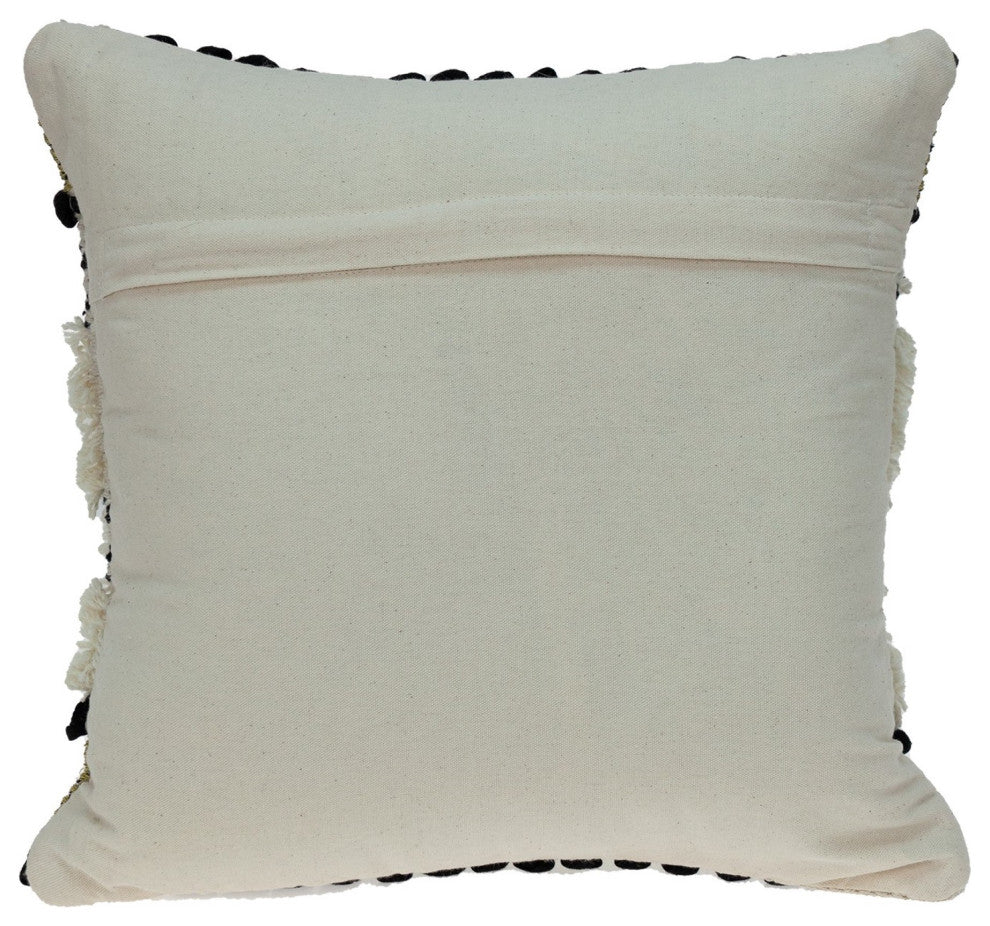 Shaggy Woven Throw Pillow
