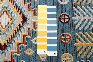 Aqua Gypsy Area Rug, Blue, 2'6"x8'