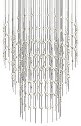 Sonneman 2174.C Constellation Centaurus Pyramid 3 Light 48"W LED - Satin Nickel
