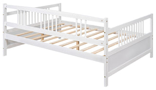 Gewnee Full Size Wood Daybed with Slat Support,White
