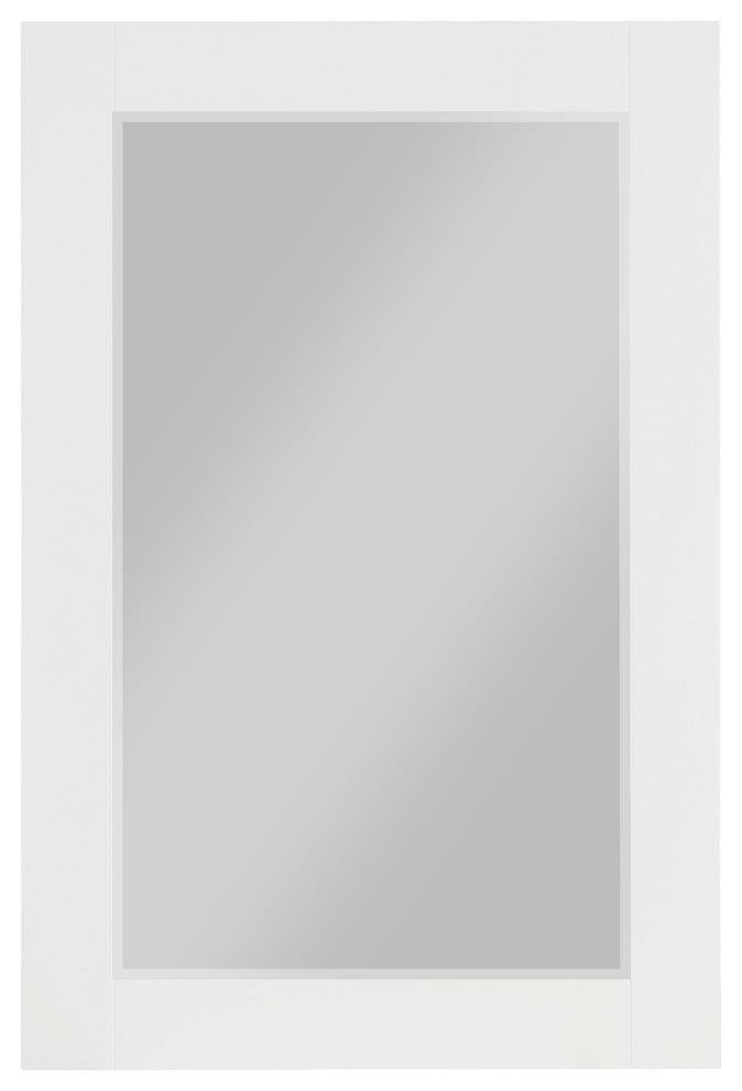 Monad Mirror, White, 24" Wide