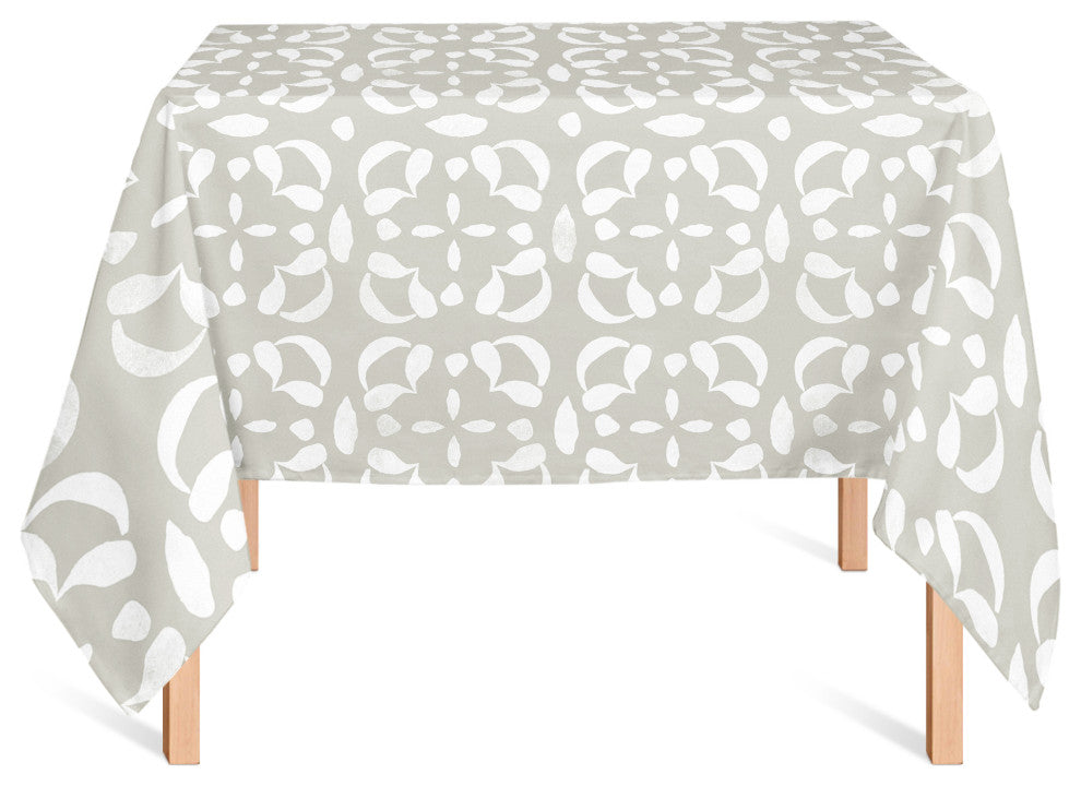 Gray Watercolor Pattern 58x58 Tablecloth