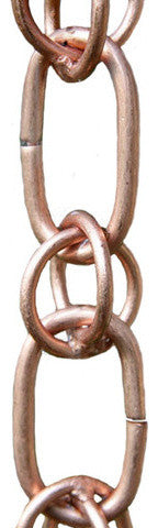 Link and Loop Copper Rain Chain with Installation Kit, 10 Foot