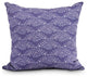 Fan Dance 20" Purple Geometric Print Decorative Throw Pillow