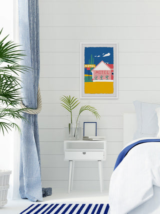 "Motel I" Framed Painting Print, 24"x36"