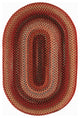 Capel Portland Red 0346_500 Braided Rugs - 27" X 9' Runner Runner