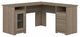 Scranton & Co 60" Traditional Engineered Wood L Shaped Computer Desk in Ash Gray