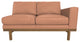 Cantor Right Arm Leather Sofa, Finish: Fawn, Leather: Peony