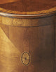Lawrie 20"W Drum Side Table, Medium Brown