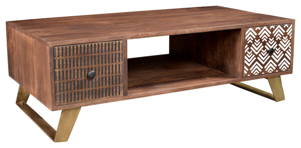 Timbergirl Olga Retro Coffee Table with drawers
