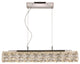 1 Light Pendant in Polished Chrome with Crystal Glass
