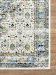 Abani Porto PRT160A Traditional Medallion Blue and Ivory Area Rug