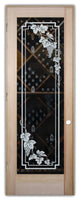 Wine Door - Vineyard Grapes Cascade - Douglas Fir (stain grade) - 30" x 96"...