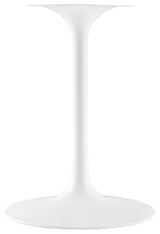 Lippa 36" Round Artificial Travertine Dining Table, White Travertine