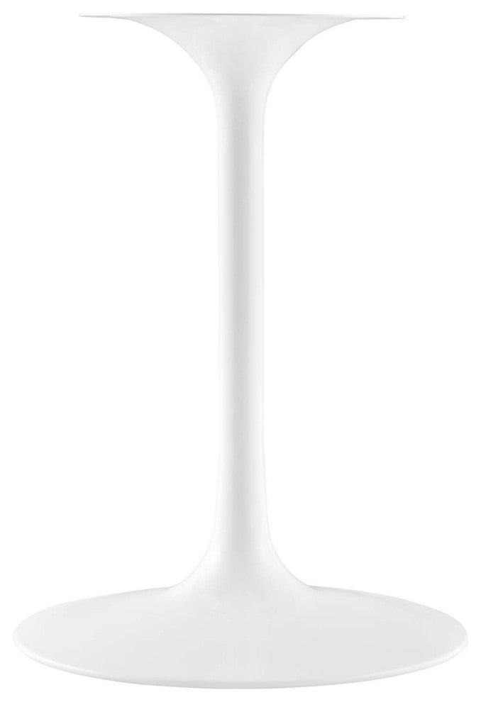 Lippa 36" Round Artificial Travertine Dining Table, White Travertine