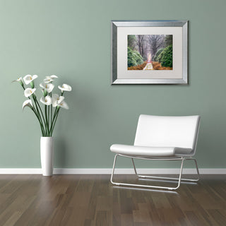 Cora Niele 'Rhododendron Lane' Matted Framed Art