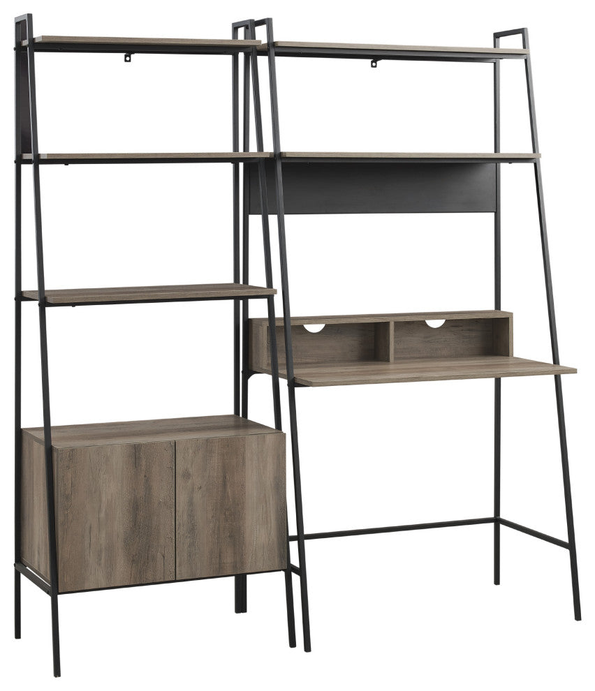 2-Piece Home Office Set - Grey Wash