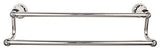Top Knobs HUD7 Hudson Bath 18 Inch Double Towel Bar - Polished Nickel
