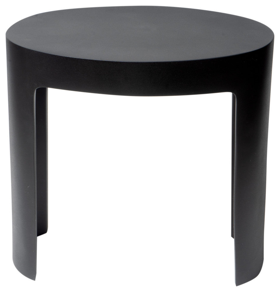 ALFI brand ABST66BM Black Matte Solid Surface Resin Bathroom/Shower Stool