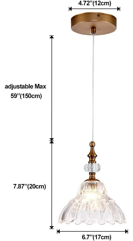 Antique Glass Pendant Lights Vintage Pendant Lamp Over Kitchen Island Sink