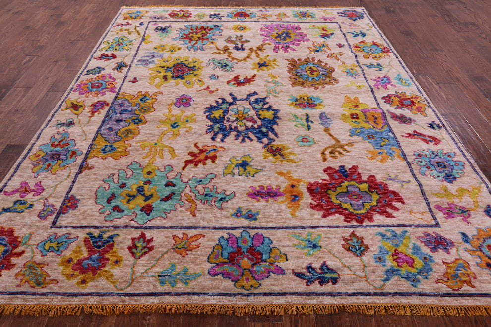 8' 4" X 10' 0" Turkish Oushak Hand Knotted Rug - Q16043