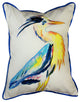 Betsy Drake Vertical Blue Heron Extra Large 24 X 20 Indoor / Outdoor Pillow