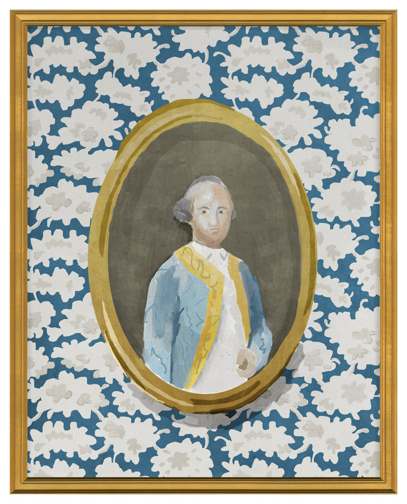 Gentleman 1 Fine Art Print, Gold, 20"x16"