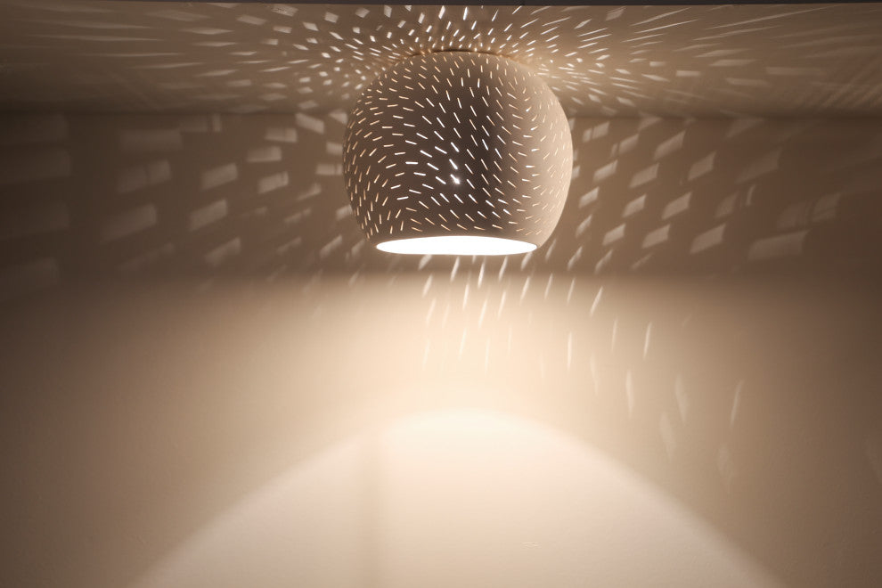 Claylight Coral 10: Minimal Lighting | Ceramic Ceiling Lamp, Led Bulb