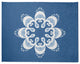 Ikat Mandala Chenille Rug, Blue, 8'x10'