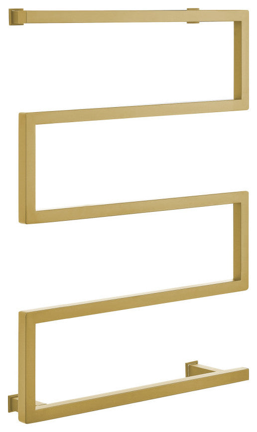 Voltaire 5-Bar Electric Towel Warmer, Brushed Gold