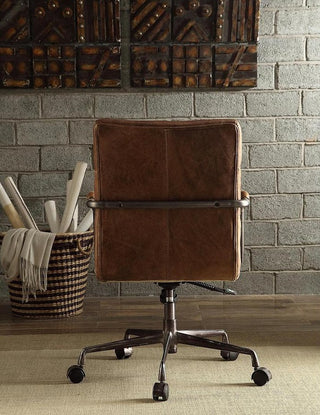 Antonio Leather Executive Office Chair, Vintage Brown