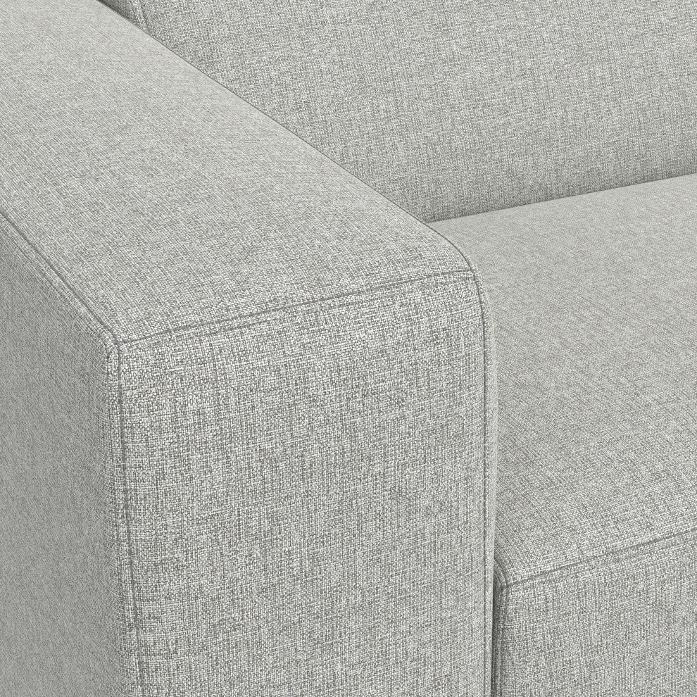 Rex U-Shaped Modular Sectional Sofa in Tightly Woven Performance Fabric