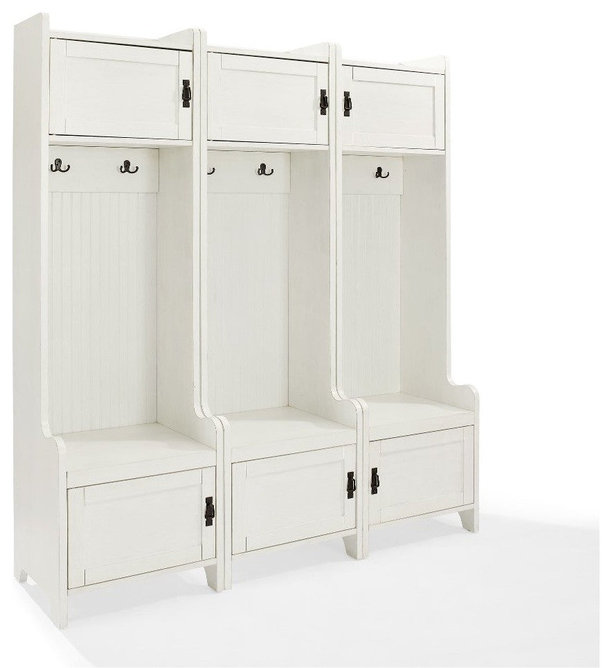 Fremont 3-Piece Entryway Kit, 3 Towers, White