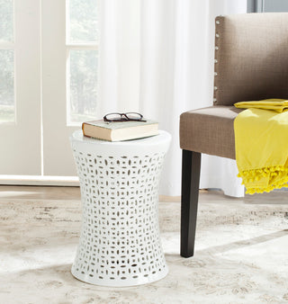 Safavieh Camilla Garden Stool, White