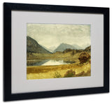 'Wind River Country' Matted Framed Canvas Art by Albert Biersdant